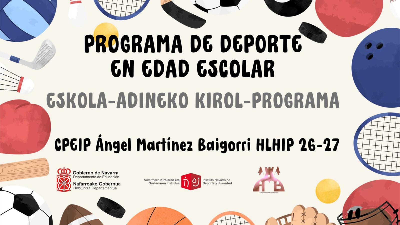 PARTICIPAMOS EN EL PROGRAMA DE DEPORTE ESCOLAR